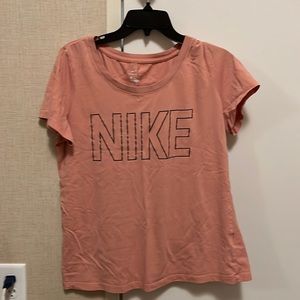 cute pink nike shirt ! size large